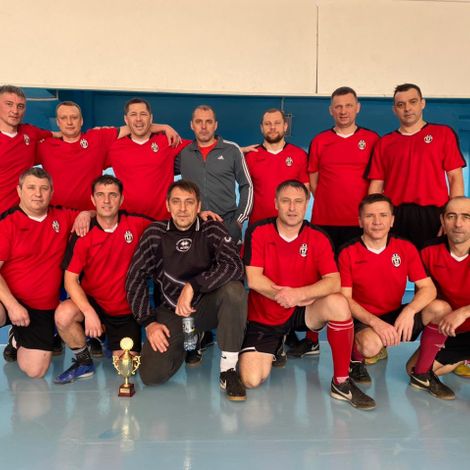 Команда тамбовчан по мини-футболу среди ветеранов (40+)